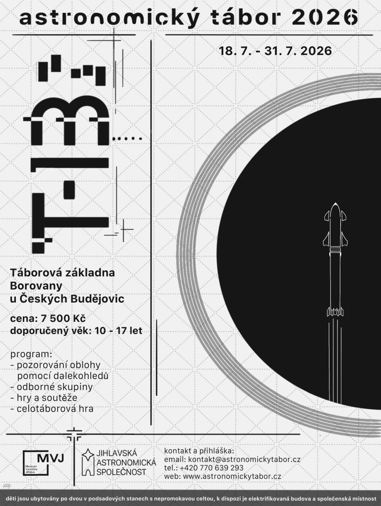 Astronomický tábor 2026 | Té minus třináct